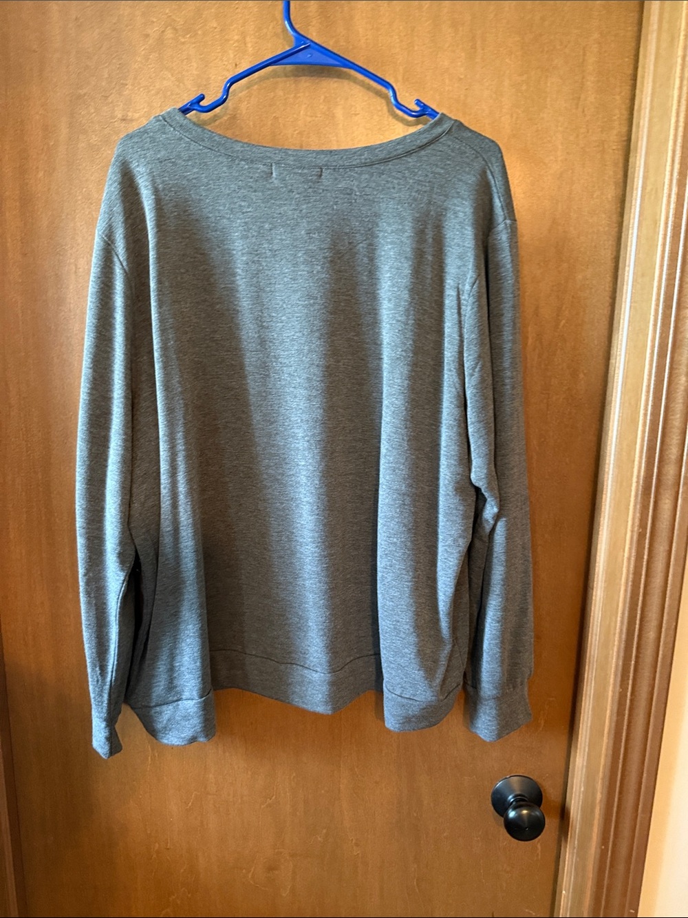 Notations Gray Rhinestone Heart Sweatshirt - Picture 3 of 3